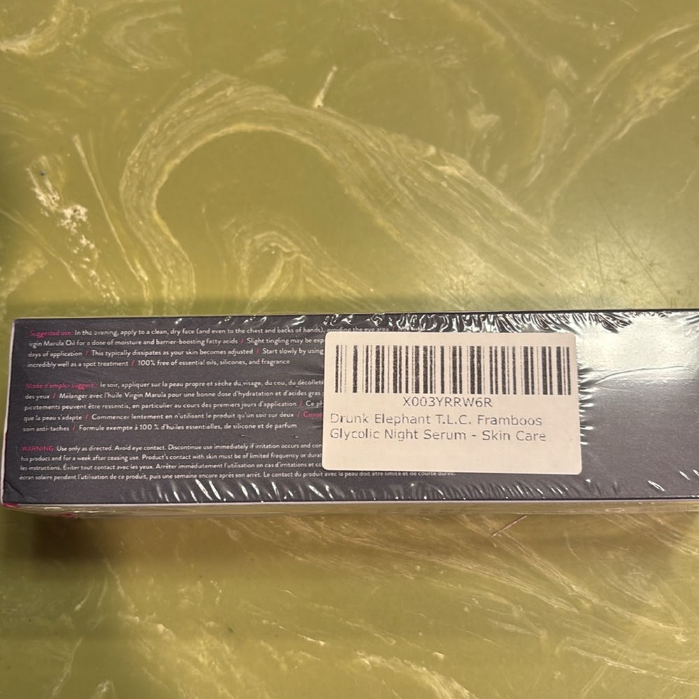 New in box Drunk Elephant TLC framboos glycolic night serum. 50 ml/1.69 Fl oz. - Picture 3 of 5